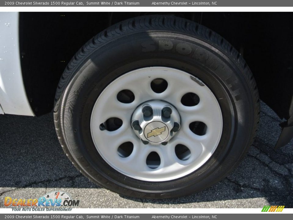 2009 Chevrolet Silverado 1500 Regular Cab Summit White / Dark Titanium Photo #27