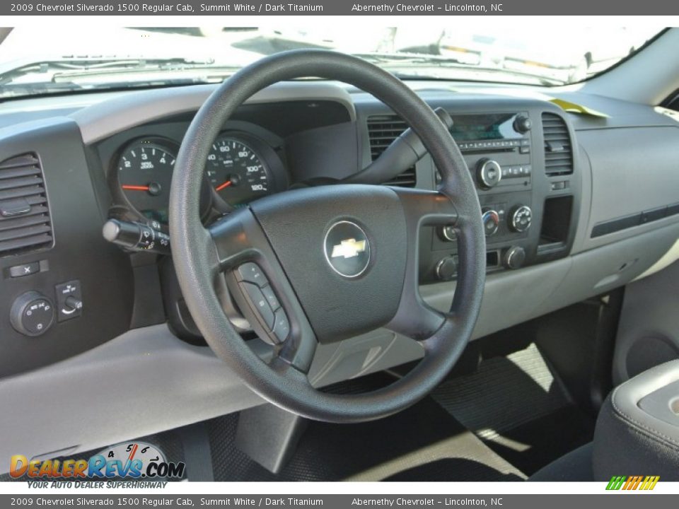 2009 Chevrolet Silverado 1500 Regular Cab Summit White / Dark Titanium Photo #28