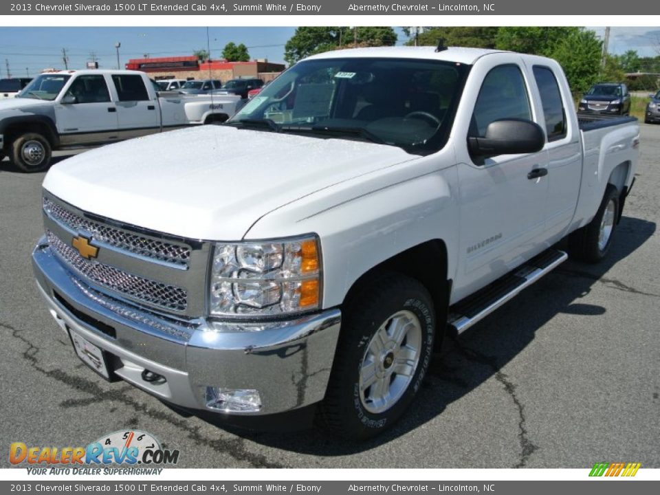 2013 Chevrolet Silverado 1500 LT Extended Cab 4x4 Summit White / Ebony Photo #2