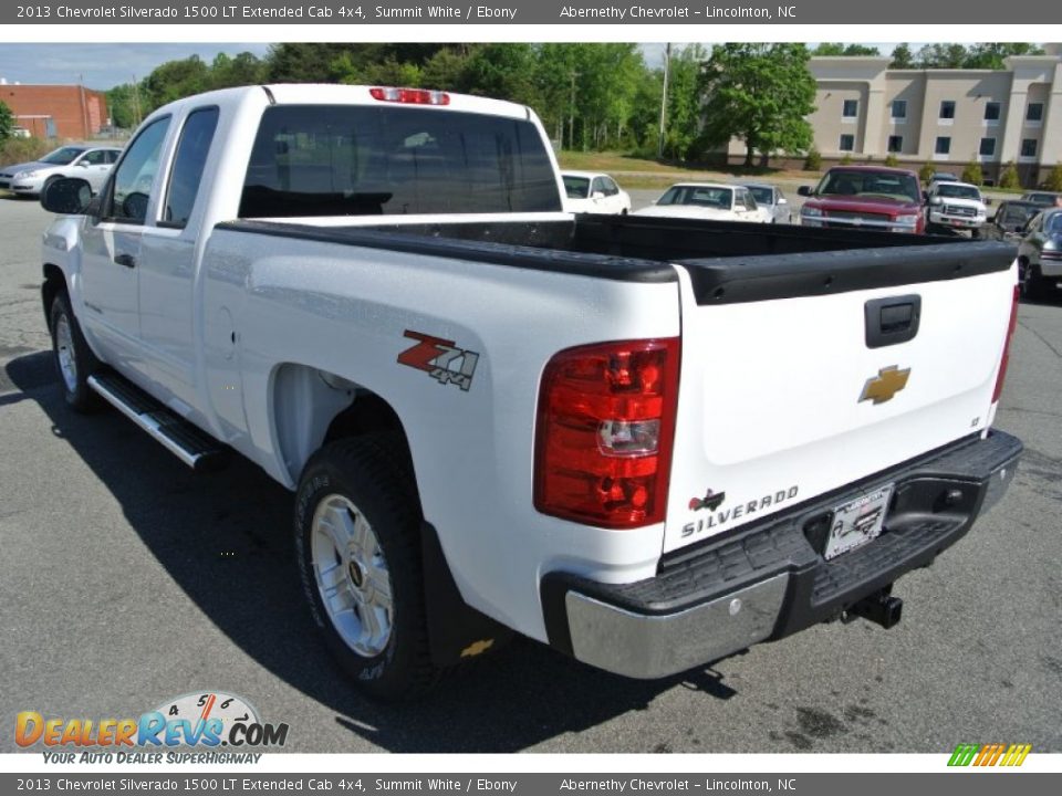 2013 Chevrolet Silverado 1500 LT Extended Cab 4x4 Summit White / Ebony Photo #4