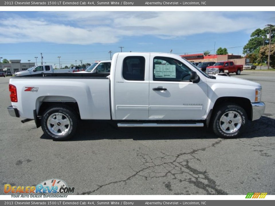 2013 Chevrolet Silverado 1500 LT Extended Cab 4x4 Summit White / Ebony Photo #6