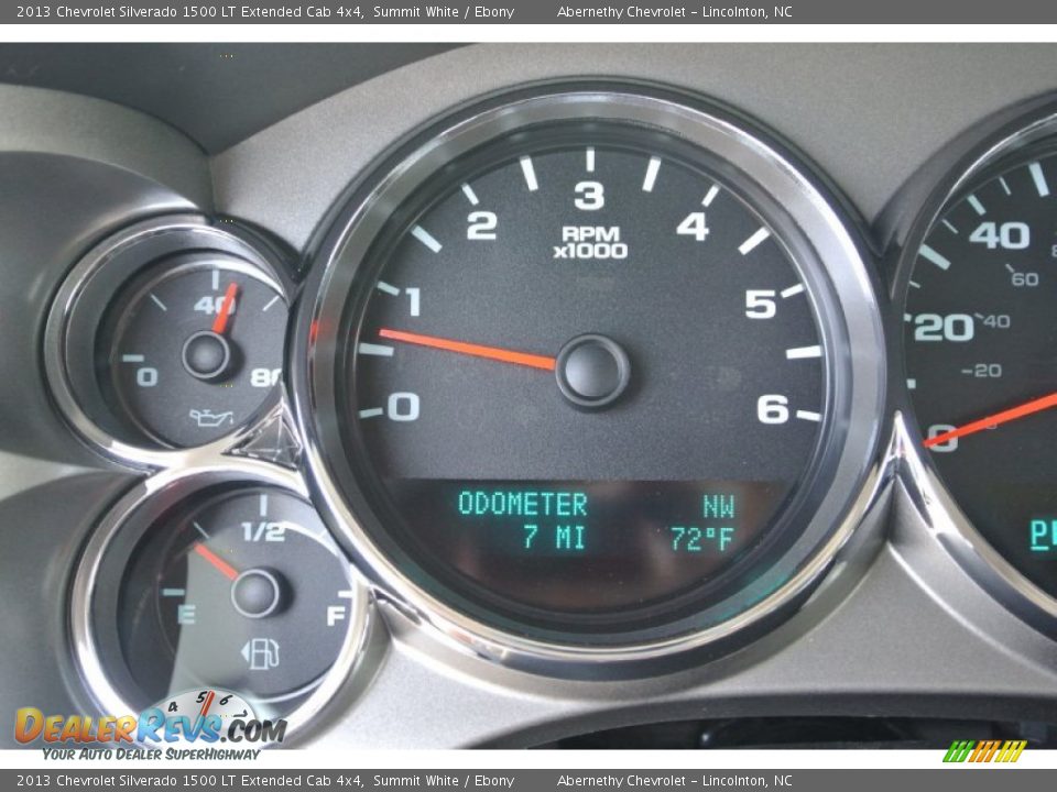 2013 Chevrolet Silverado 1500 LT Extended Cab 4x4 Summit White / Ebony Photo #14