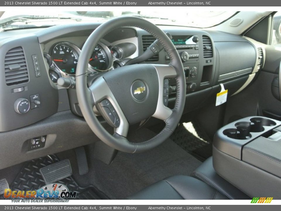 2013 Chevrolet Silverado 1500 LT Extended Cab 4x4 Summit White / Ebony Photo #22