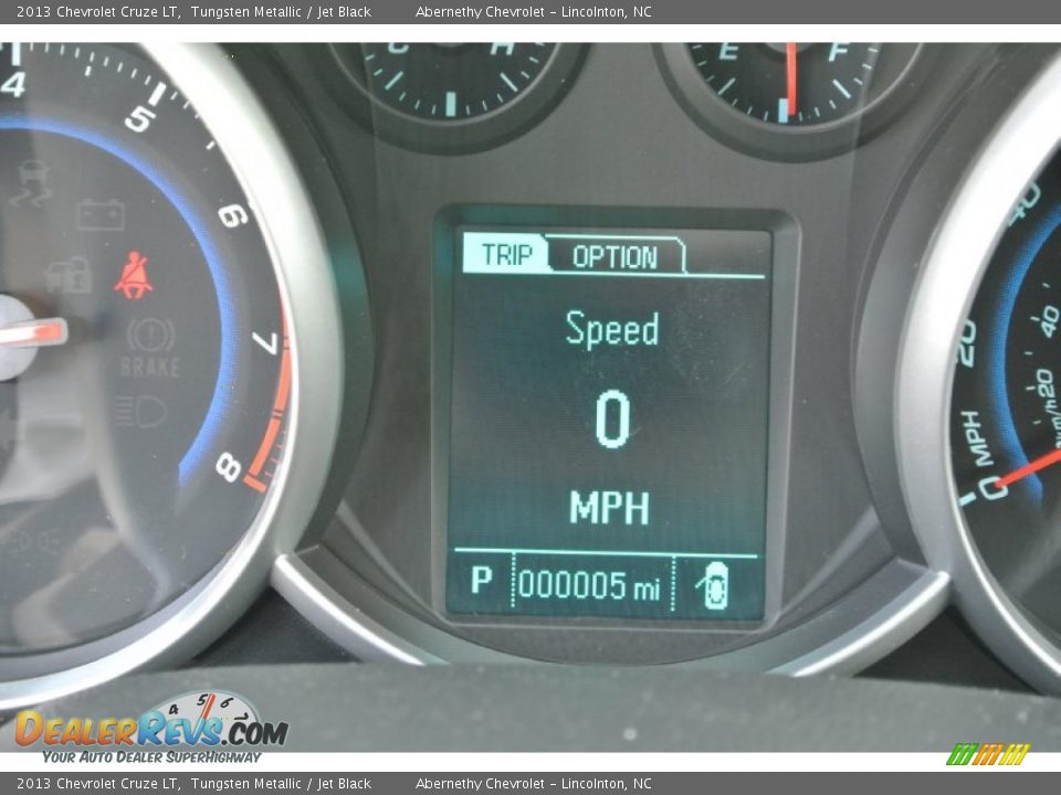 2013 Chevrolet Cruze LT Tungsten Metallic / Jet Black Photo #15