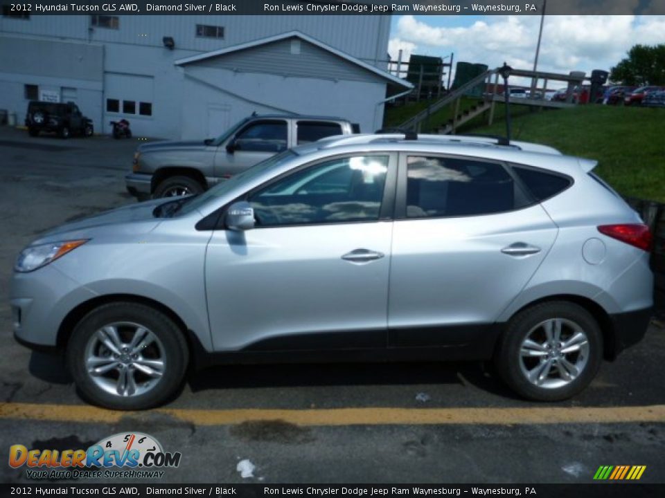 2012 Hyundai Tucson GLS AWD Diamond Silver / Black Photo #2