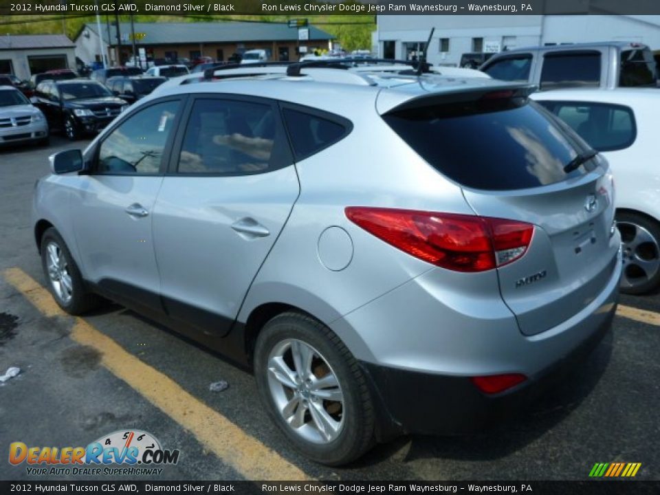 2012 Hyundai Tucson GLS AWD Diamond Silver / Black Photo #3