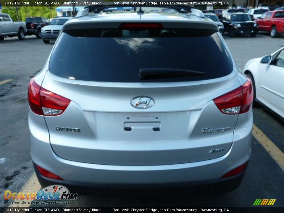 2012 Hyundai Tucson GLS AWD Diamond Silver / Black Photo #4