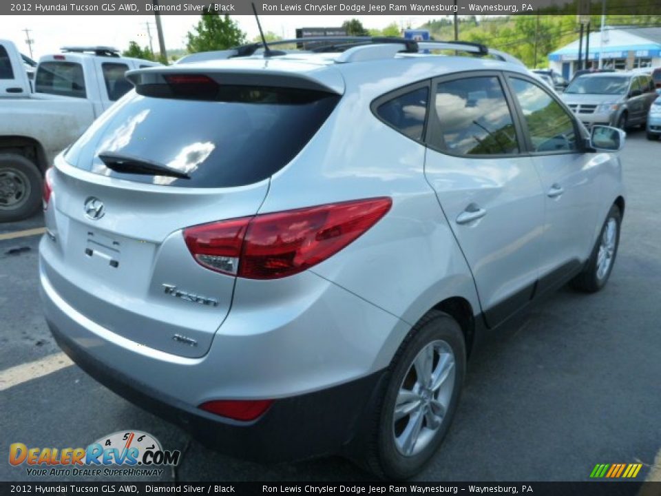 2012 Hyundai Tucson GLS AWD Diamond Silver / Black Photo #5