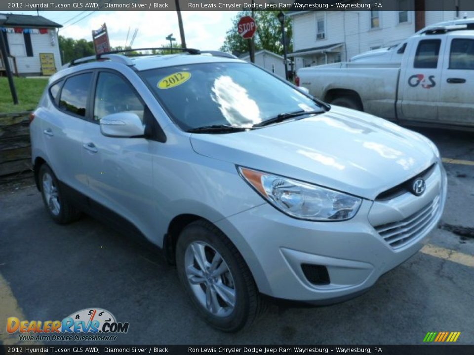 2012 Hyundai Tucson GLS AWD Diamond Silver / Black Photo #6