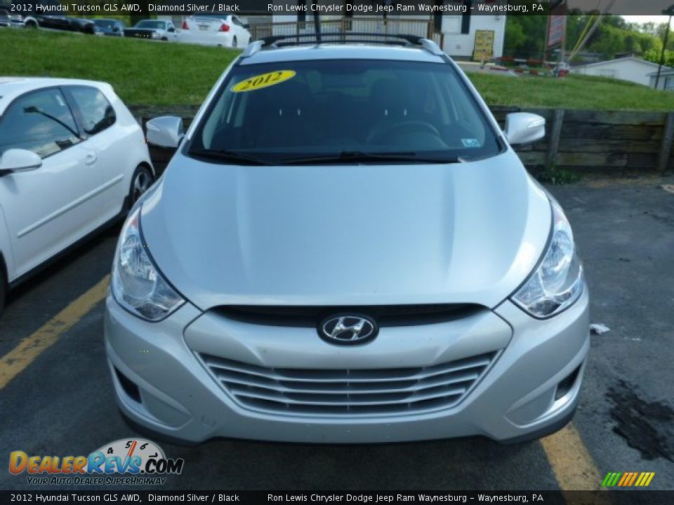 2012 Hyundai Tucson GLS AWD Diamond Silver / Black Photo #7