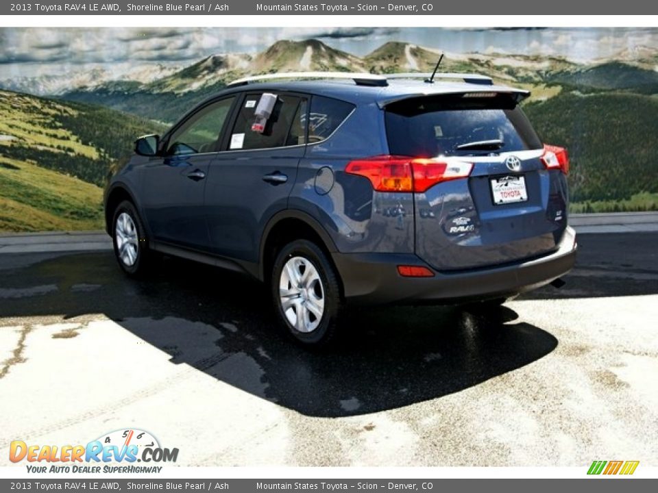 2013 Toyota RAV4 LE AWD Shoreline Blue Pearl / Ash Photo #2