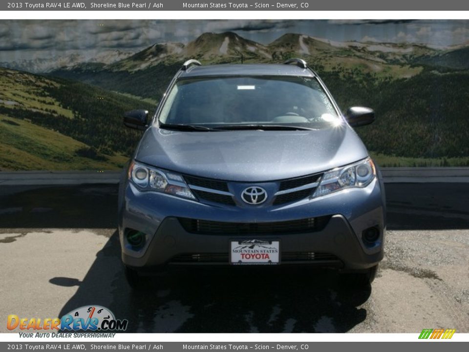 2013 Toyota RAV4 LE AWD Shoreline Blue Pearl / Ash Photo #3