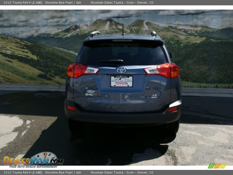 2013 Toyota RAV4 LE AWD Shoreline Blue Pearl / Ash Photo #4