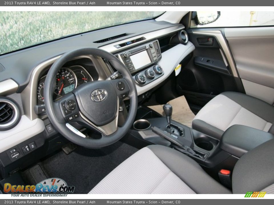 2013 Toyota RAV4 LE AWD Shoreline Blue Pearl / Ash Photo #5