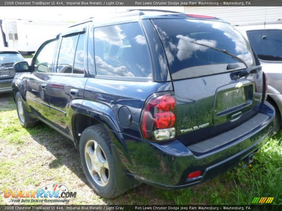2008 Chevrolet TrailBlazer LS 4x4 Imperial Blue Metallic / Light Gray Photo #2