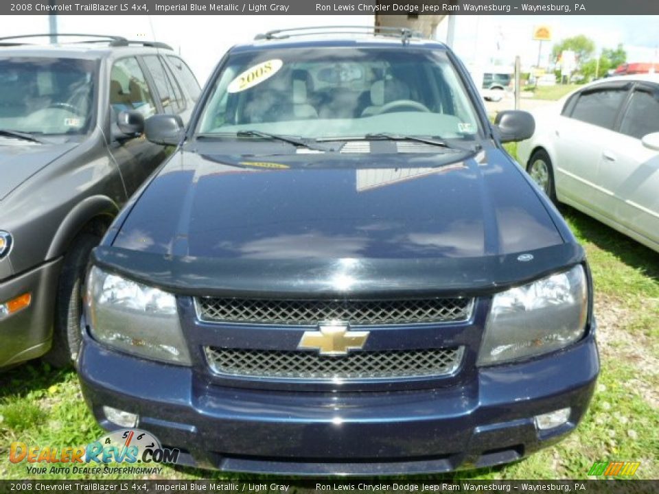 2008 Chevrolet TrailBlazer LS 4x4 Imperial Blue Metallic / Light Gray Photo #9