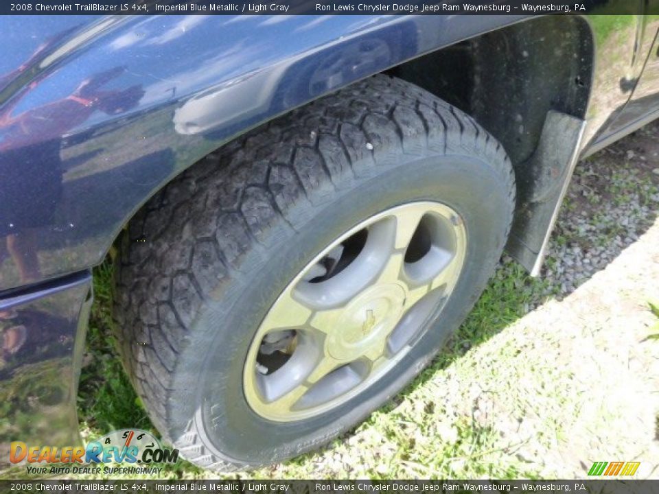 2008 Chevrolet TrailBlazer LS 4x4 Imperial Blue Metallic / Light Gray Photo #10
