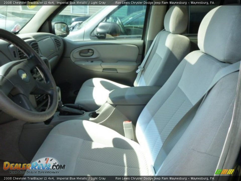 2008 Chevrolet TrailBlazer LS 4x4 Imperial Blue Metallic / Light Gray Photo #11