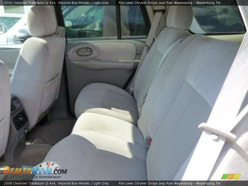 2008 Chevrolet TrailBlazer LS 4x4 Imperial Blue Metallic / Light Gray Photo #12