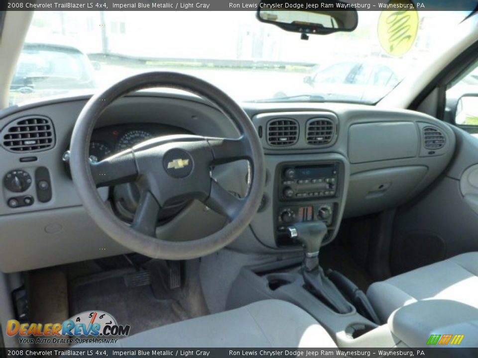 2008 Chevrolet TrailBlazer LS 4x4 Imperial Blue Metallic / Light Gray Photo #13
