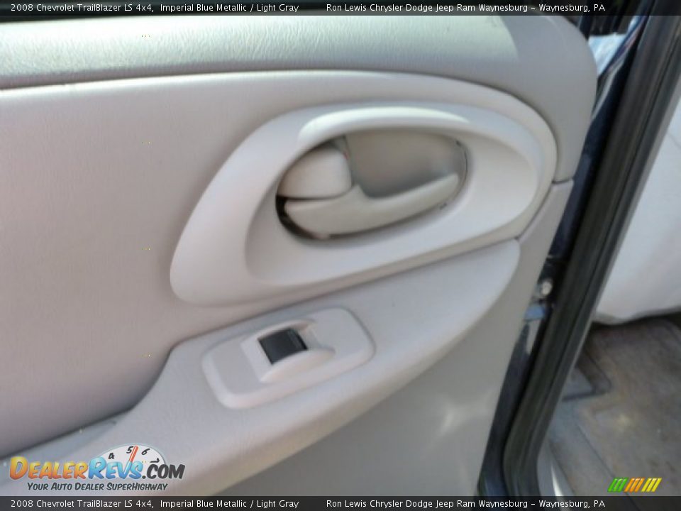 2008 Chevrolet TrailBlazer LS 4x4 Imperial Blue Metallic / Light Gray Photo #14