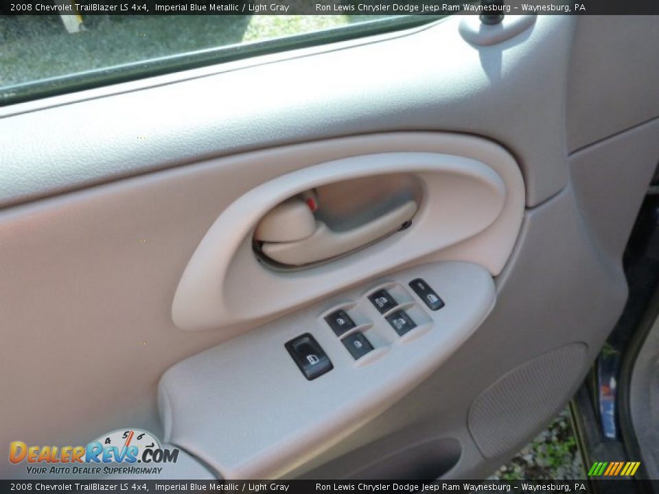 2008 Chevrolet TrailBlazer LS 4x4 Imperial Blue Metallic / Light Gray Photo #15