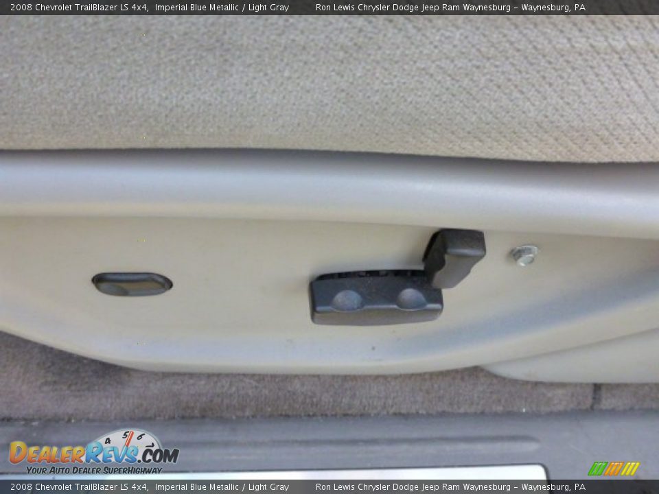 2008 Chevrolet TrailBlazer LS 4x4 Imperial Blue Metallic / Light Gray Photo #16