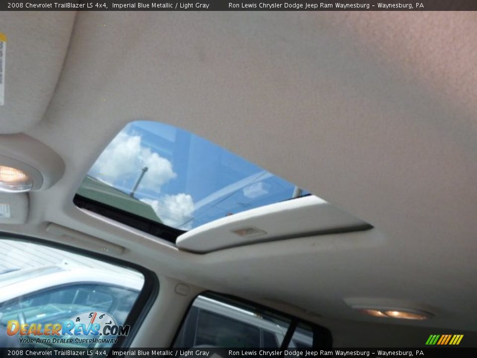 2008 Chevrolet TrailBlazer LS 4x4 Imperial Blue Metallic / Light Gray Photo #17