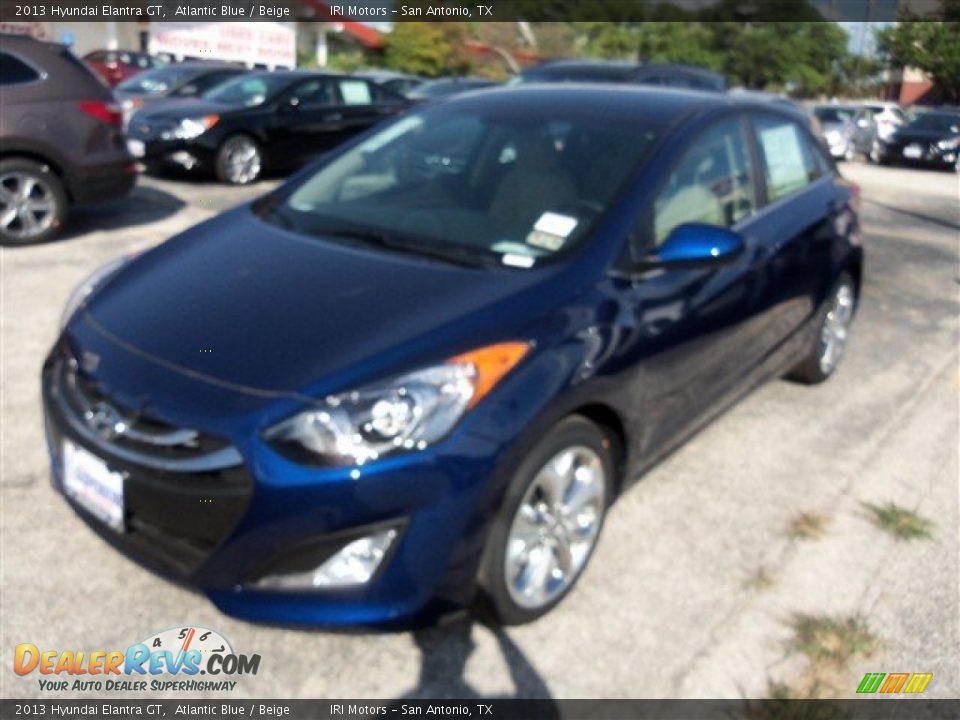 2013 Hyundai Elantra GT Atlantic Blue / Beige Photo #2