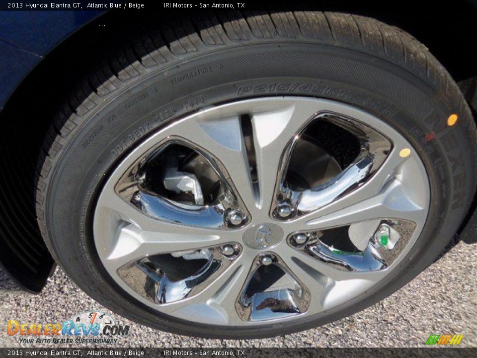 2013 Hyundai Elantra GT Atlantic Blue / Beige Photo #3