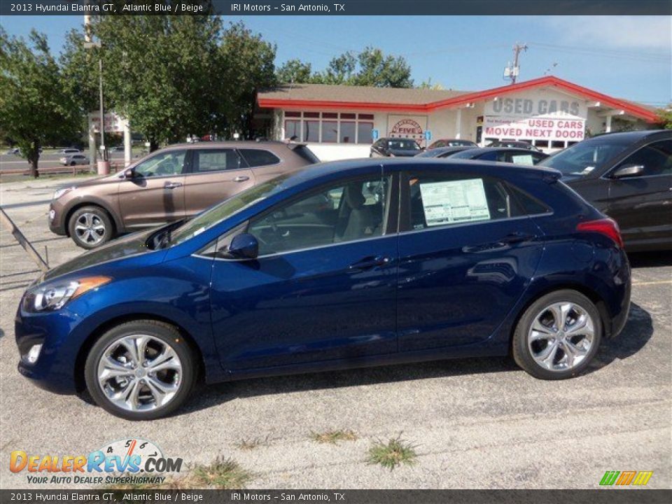 2013 Hyundai Elantra GT Atlantic Blue / Beige Photo #4
