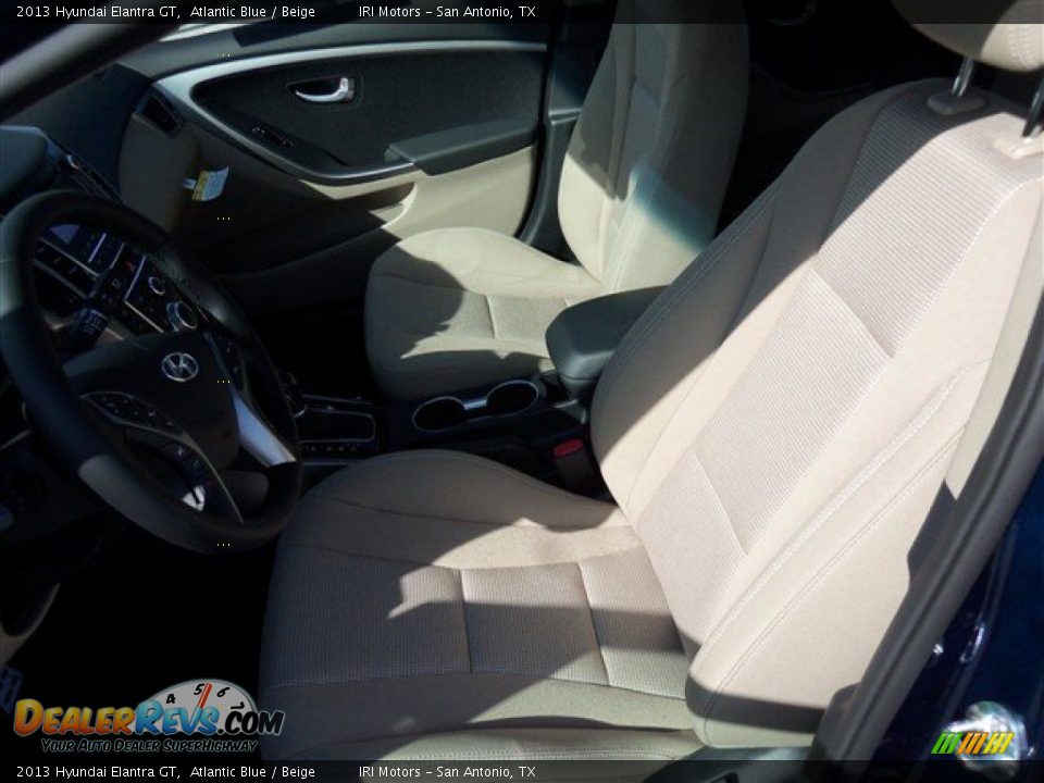 2013 Hyundai Elantra GT Atlantic Blue / Beige Photo #9