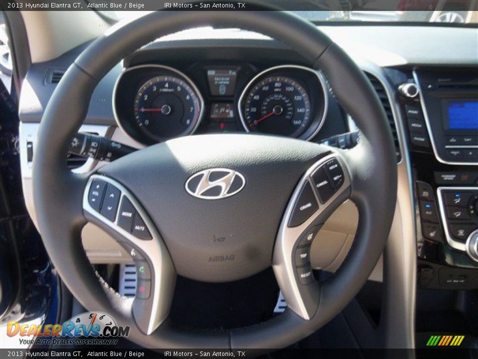 2013 Hyundai Elantra GT Atlantic Blue / Beige Photo #12