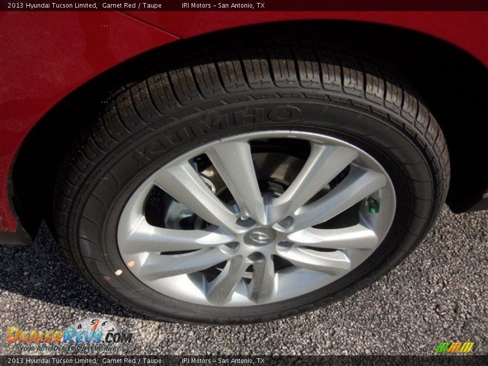 2013 Hyundai Tucson Limited Garnet Red / Taupe Photo #3