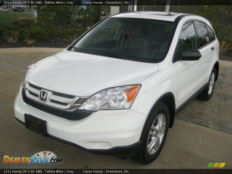 2011 Honda CR-V EX 4WD Taffeta White / Gray Photo #1