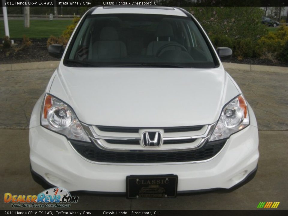 2011 Honda CR-V EX 4WD Taffeta White / Gray Photo #2