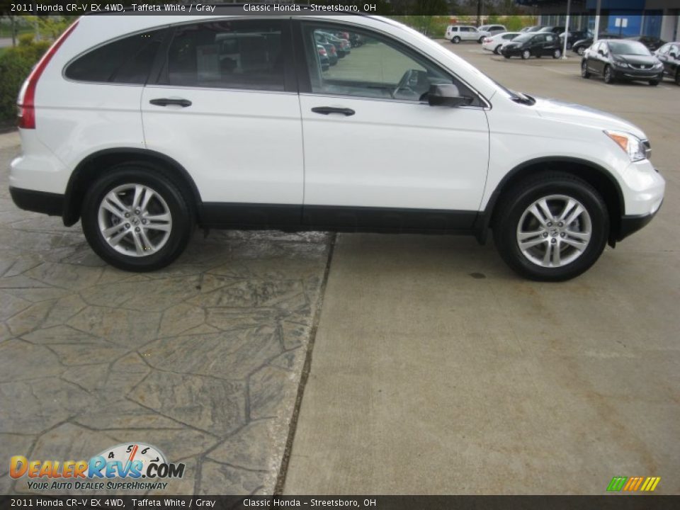 2011 Honda CR-V EX 4WD Taffeta White / Gray Photo #4