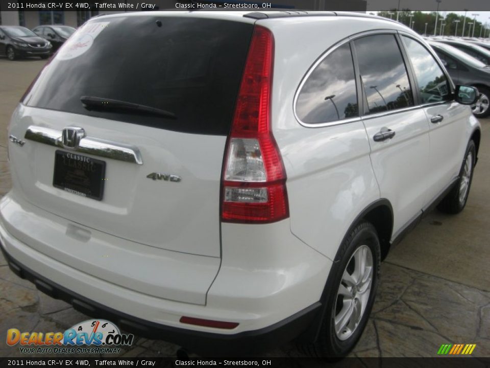 2011 Honda CR-V EX 4WD Taffeta White / Gray Photo #5
