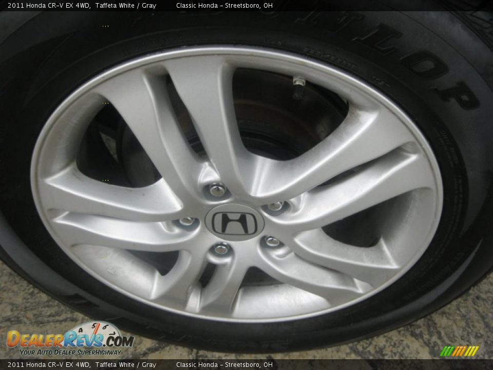 2011 Honda CR-V EX 4WD Taffeta White / Gray Photo #9