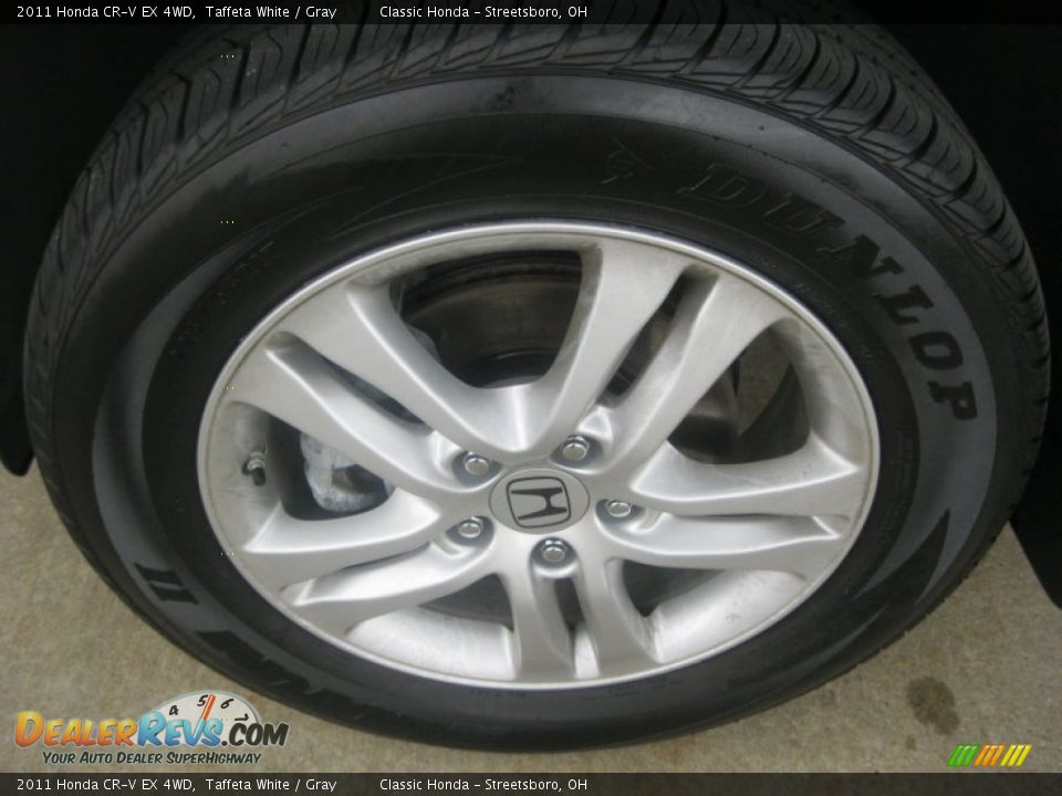 2011 Honda CR-V EX 4WD Taffeta White / Gray Photo #10