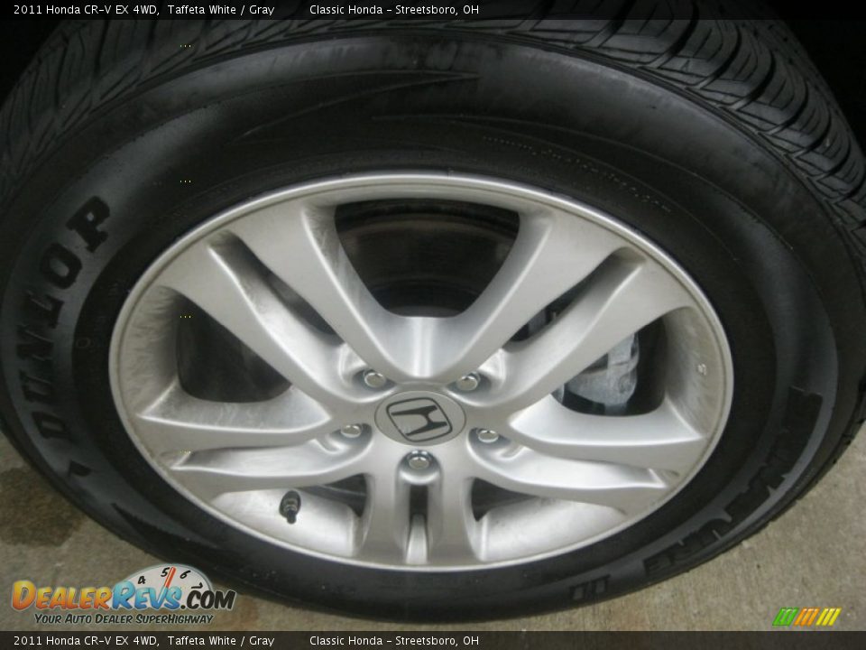 2011 Honda CR-V EX 4WD Taffeta White / Gray Photo #11