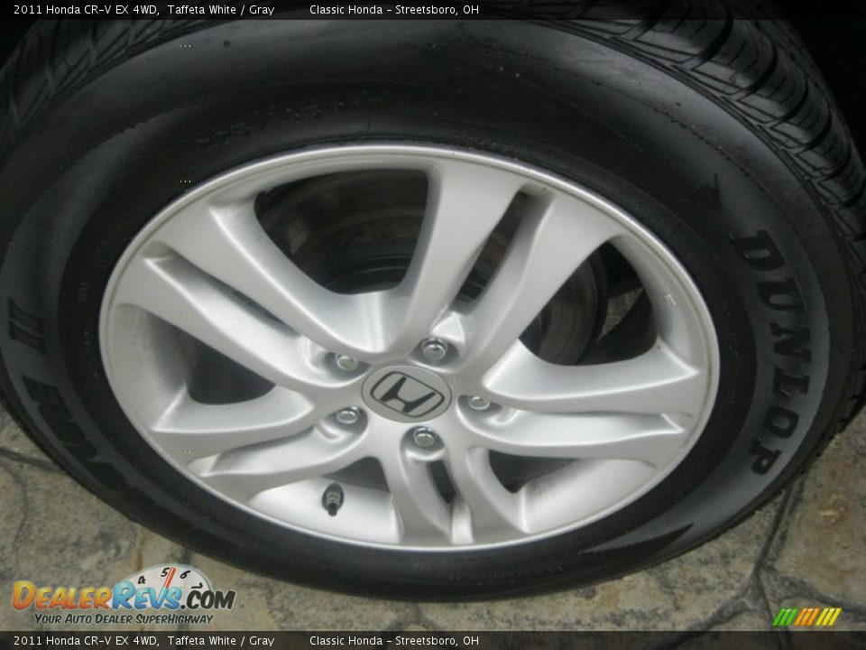 2011 Honda CR-V EX 4WD Taffeta White / Gray Photo #12