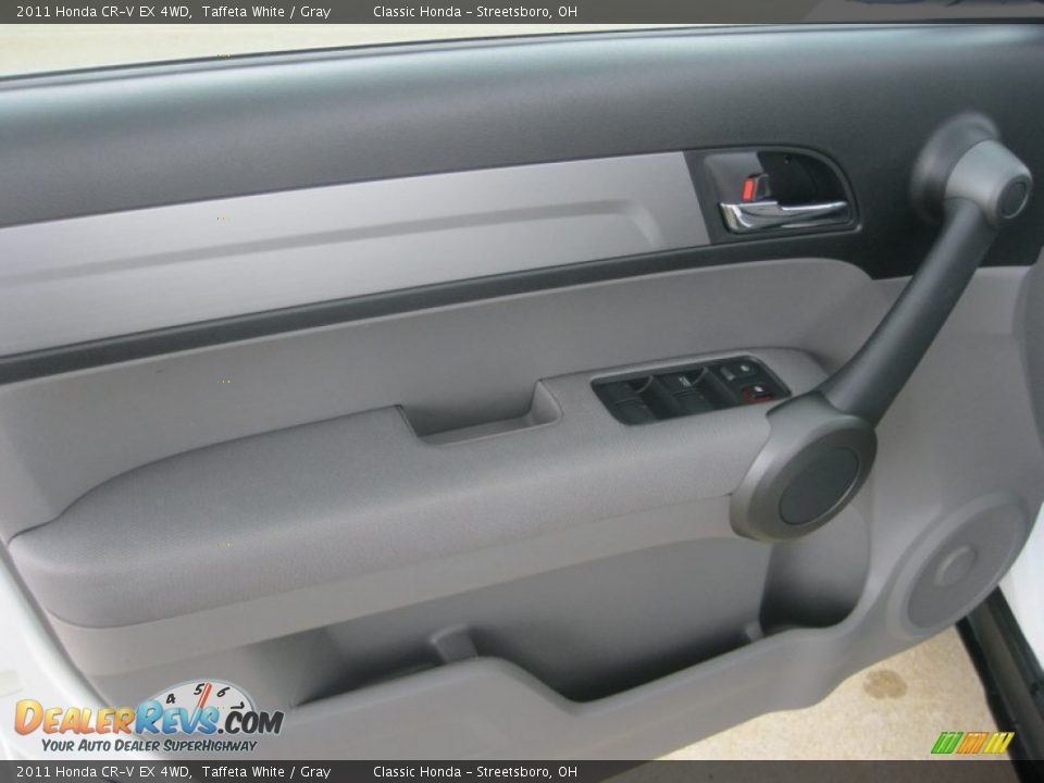 2011 Honda CR-V EX 4WD Taffeta White / Gray Photo #13