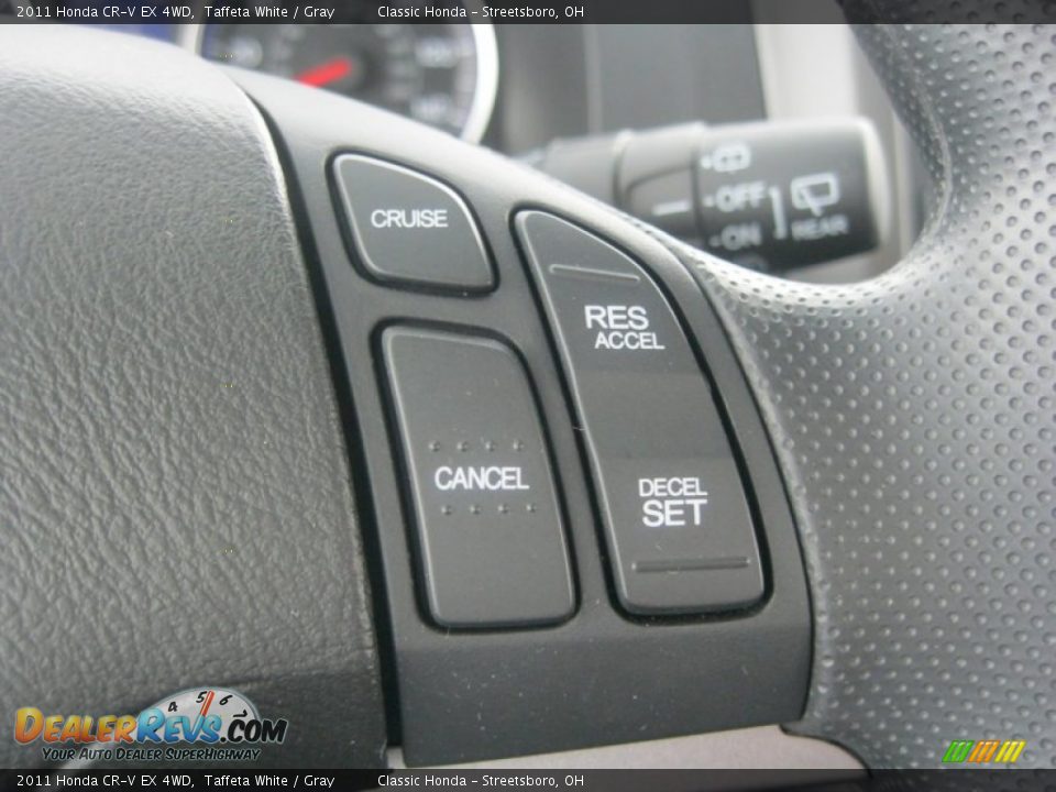2011 Honda CR-V EX 4WD Taffeta White / Gray Photo #21