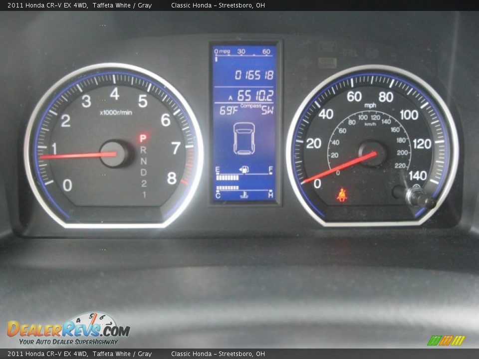 2011 Honda CR-V EX 4WD Taffeta White / Gray Photo #22