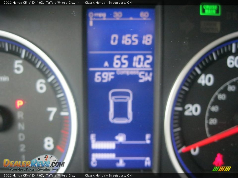 2011 Honda CR-V EX 4WD Taffeta White / Gray Photo #23