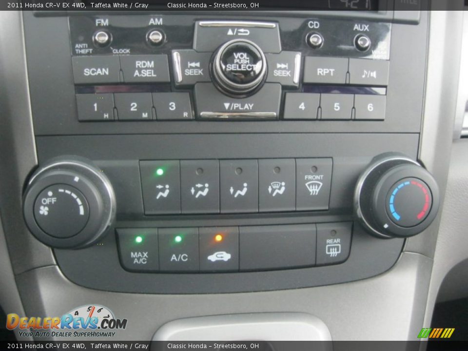 2011 Honda CR-V EX 4WD Taffeta White / Gray Photo #25