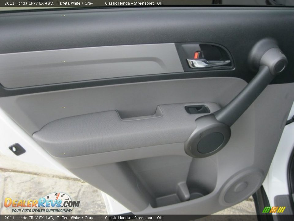 2011 Honda CR-V EX 4WD Taffeta White / Gray Photo #28