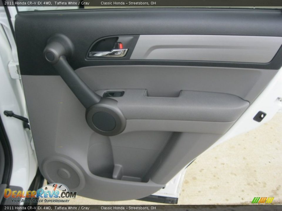 2011 Honda CR-V EX 4WD Taffeta White / Gray Photo #31