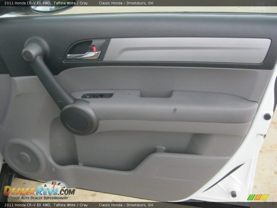 2011 Honda CR-V EX 4WD Taffeta White / Gray Photo #33